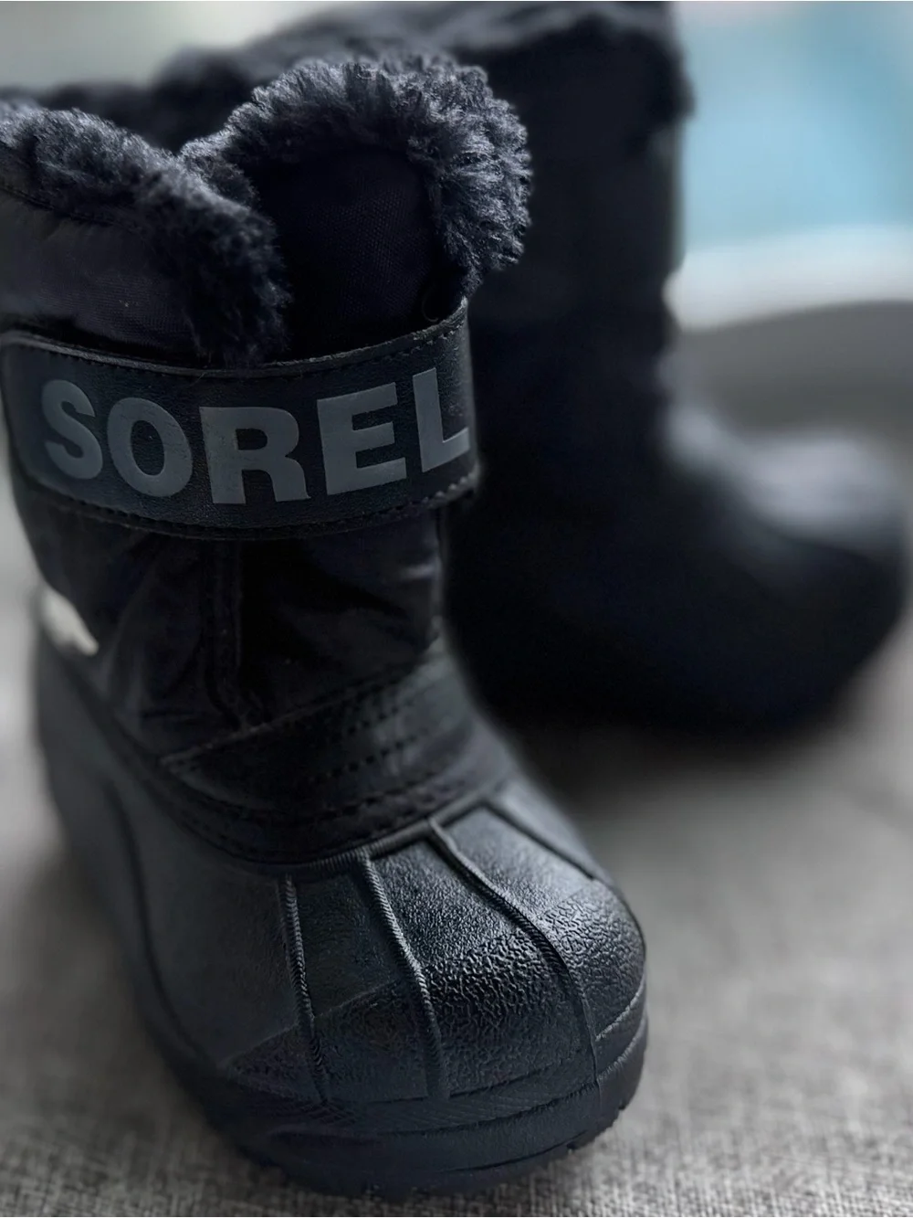 Sorel Kids Black Winter Rain & Snow Boots Unisex